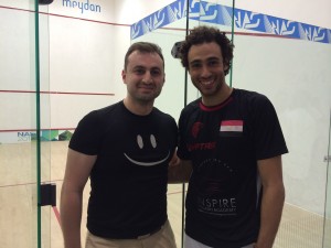Ahmed Al Kiremli with Ramy Ashour 2